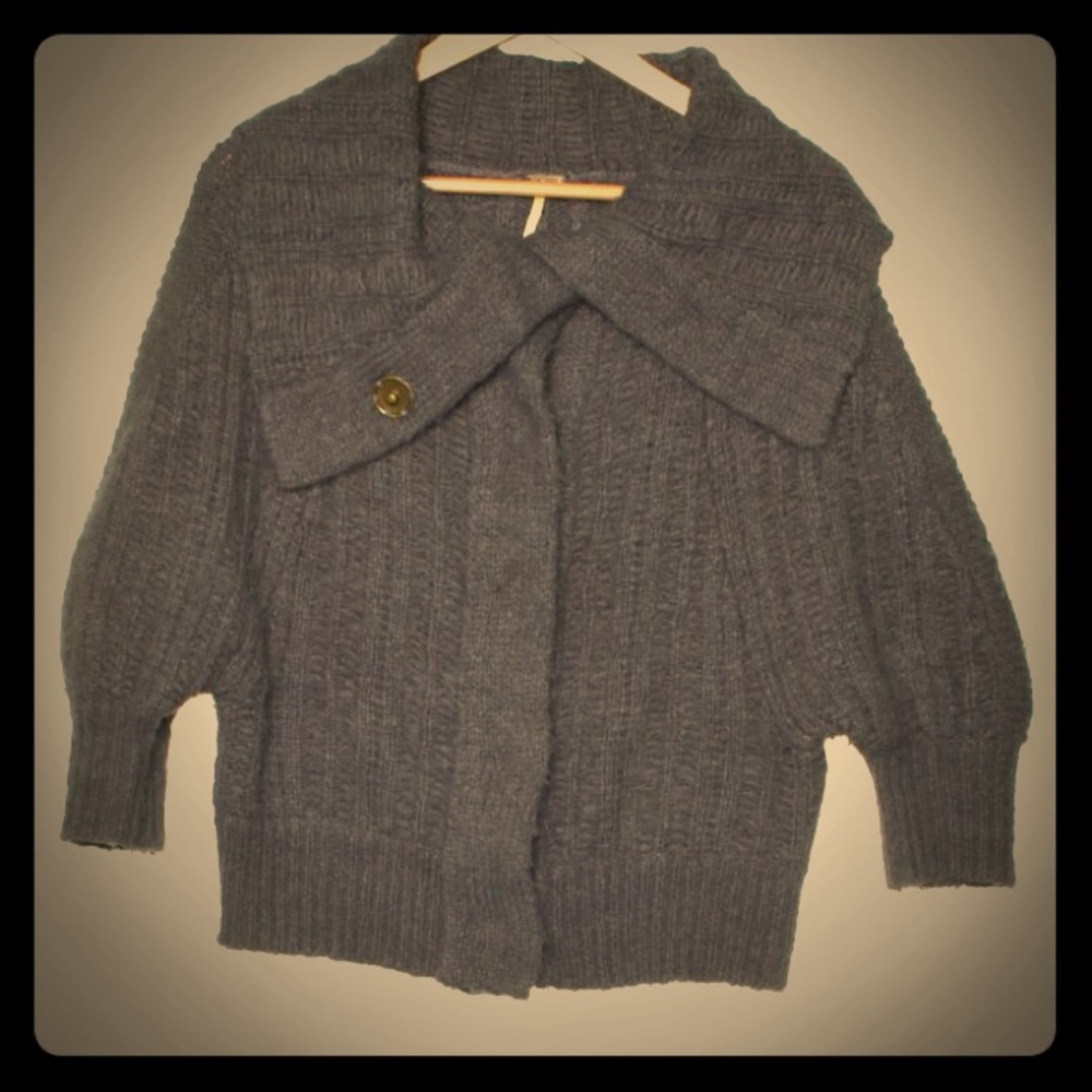 Free People Fold-Over Cardigan
